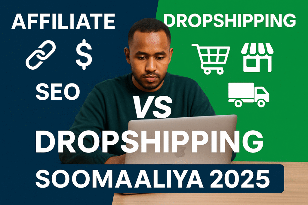 Affiliate Marketing vs Dropshipping Soomaaliya